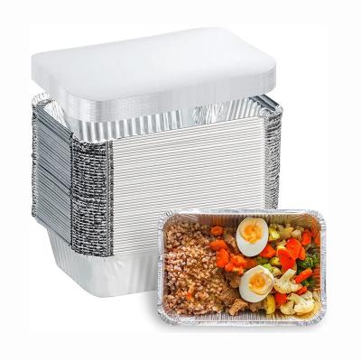 China F4 83185 Disposable Foil Containers With Lids 1750ml Rectangle Aluminium Cake Foil for sale