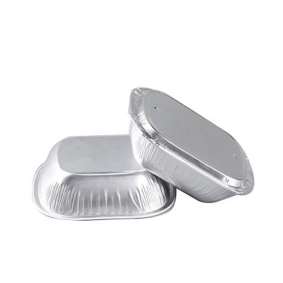 China 250ml Aluminum Foil Food Containers Disposable Inflight Coated Airline Food Catering Containers With Lids for sale