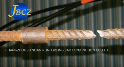 China Rebar Mechanical Splices 38mm Coupler To Link Two Steel Bars High Strength for sale