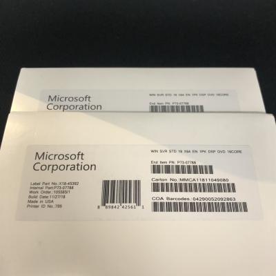 China English Language Wins Server 2019 STD OEM Package with DVD / COA Sticker for sale