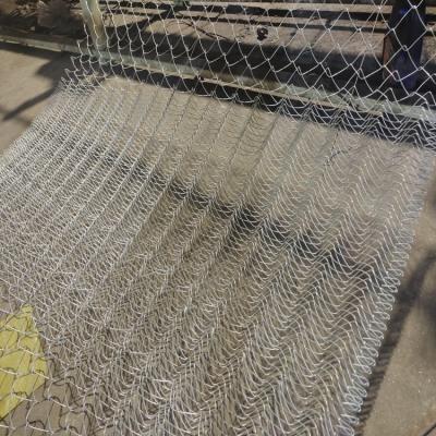 China Hot Dip Galvanizing 4.5mm Chain Mesh Fencing Silver For Industrial Residential for sale