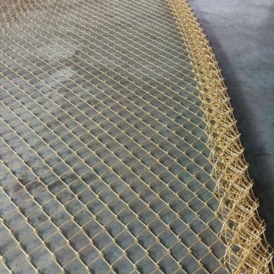 China Hot Dip Galvanized Zinc Coated 15m Roll  Wire Diamond Mesh Farm Chain Link Fence for sale