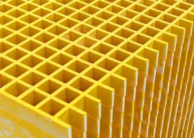 China Los paneles de rejilla de la fibra de vidrio 35*35*35, reja de la fibra de vidrio de Pultruded en venta