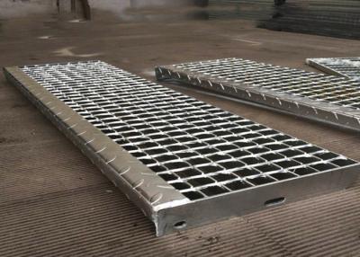 China Non Slip Weld Steel Stair Treads Grating , Safety Grating Stair Treads for sale
