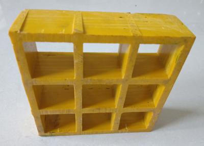 China 50x50 Yellow Walkway Frp Molded Grating Panels for sale
