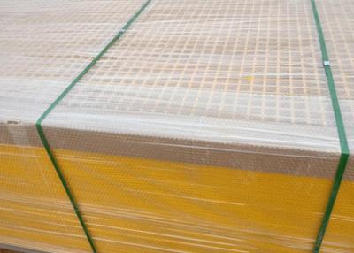 China Yellow Fiberglass Grating 38*38*38 High Strength Fire Resistance for sale