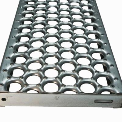 China Round Hole 2.0mm Steel Bar Grate For Walkway Platform Channels for sale