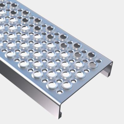 China Pre Galvanized 5mm Steel Safety Grating For Stair Tread for sale