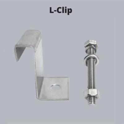 China Metal Galvanized Grating Clips Stainless Steel M L Type Clamps for sale