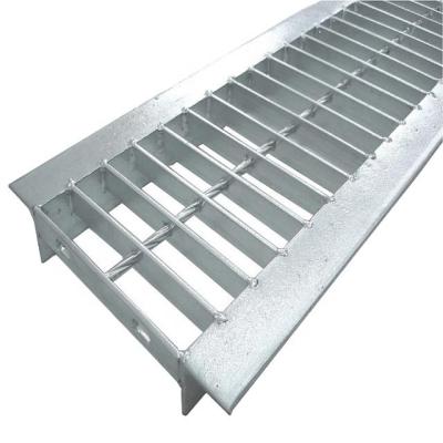 China Carbon Steel Rainwater Q235 Grating Trench Cover Hot Dipped Galvanized U Shape for sale