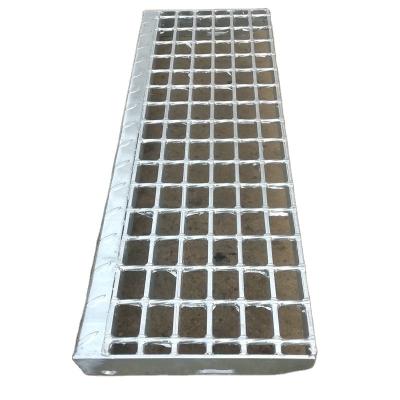 China Hot Dip Galvanized Ladder Stair Treads Steel Grid Mesh Flooring T1 T2 T3 T4 Type Walkway for sale