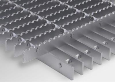 China 5032-H32 Aluminum Press-Locked Grating With Plain Or Serrated Walkway Grating On Platform for sale