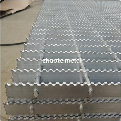 China Metal T6063 Material Swaged Aluminum Grating Anodizing Treatment Bar Walkways for sale