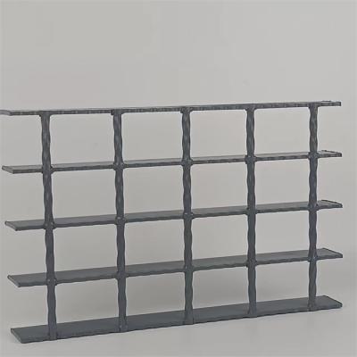 China Low Carbon Steel Metal Bar Grating Black Spray Paint Open End Serrated for sale