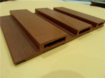 Chine Panneau de mur imprimé par grain en bois ignifuge de WPC pour la décoration 198 * 16mm à vendre
