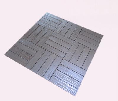 China Heat - Resistant Wood Plastic Composite Decking / Cedar Decking Grey for sale