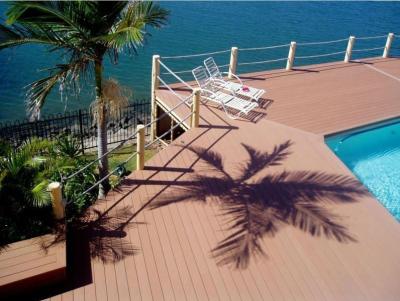 China Outdoor Decking Flooring Backyard Pools WPC Composite Decking for sale