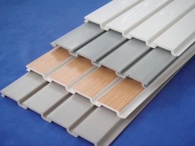China Flexible Interior PVC Slatwall Panels For Storage Room Laundry Basement for sale