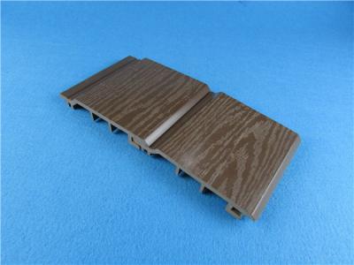 China Color plástico de madera del gris del revestimiento de la pared exterior del compuesto WPC de Mouldproof en venta