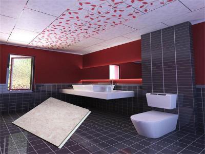 Chine Panneau composé imperméable intérieur de plafond de salle de bains de panneaux de plafond de PVC à vendre