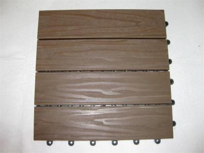 China 70 * 10mm DIY WPC Decking Floor For Interior / Indoor Waterproof Material for sale