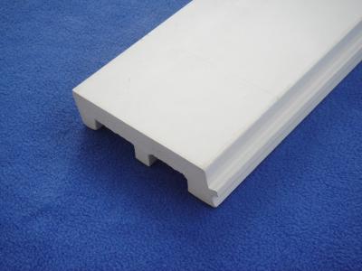 China Decorative White Plastic Skirting Board , Mothproof PVC Baseboards 126mm * 32mm for sale
