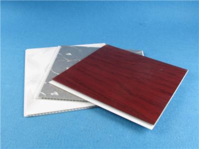 China White Red Silver Marble Color UPVC Wall Panels , decorative wall cladding sheets for sale