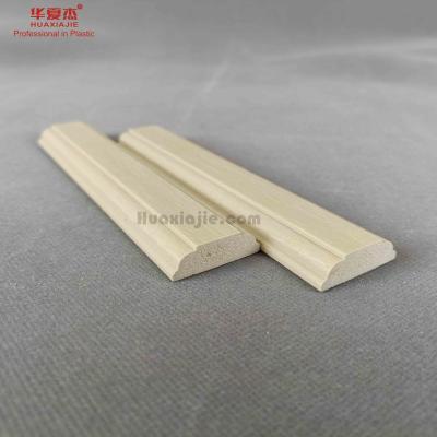 China Customized Wood Pvc Trim Baseboard Moulding For Wall Panel Decoration for sale
