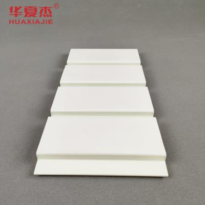 China White Pvc Slat Wall Panel Indoor Pvc Garage Wall Decoration Material for sale