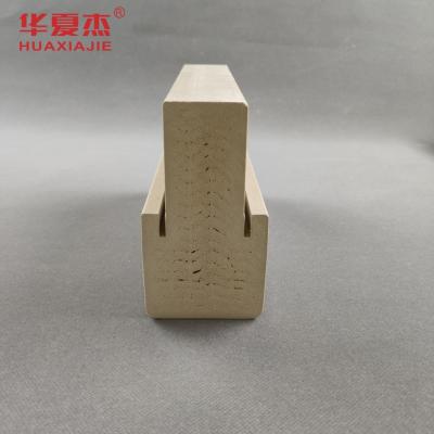 China 4.22kg/M Weight WPC Door Frame Wood Plastic Composite WPC Door Jamb for sale