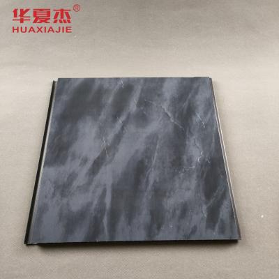 China Gloss Marble Black PVC Wall Panel Decorative Printing PVC Wall Panel For Office Or Hotel for sale