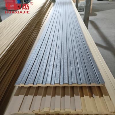 China Easy Install WPC Fluted Wall Panel Laminated WPC Panels For Decoration for sale