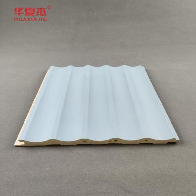 China Hollow U-shaped Panels WPC Wall Panel Decoration Blue Board for sale