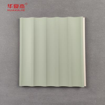 China U-shaped WPC Wall Panel Green Decoration Wall Panels Laminated For Building Material for sale