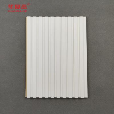 China High Quality Pvc WPC Wall Panel White Design For Tv Background Wall Decoration Te koop