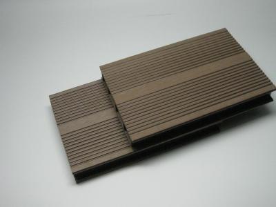 China Aufbereitete WPC-Decking-Bodenbelag-Holz-Plastikzusammengesetzte Decking-Bretter im Freien zu verkaufen
