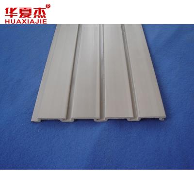 China White PVC Slatwall Panels , WPC Boards Panels , Garage Wall Panels for Display for sale