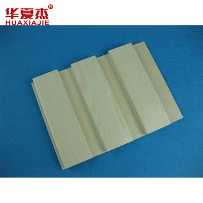 China Indoor Beige WPC Wall Cladding Interior Decorative Wall Panel for sale