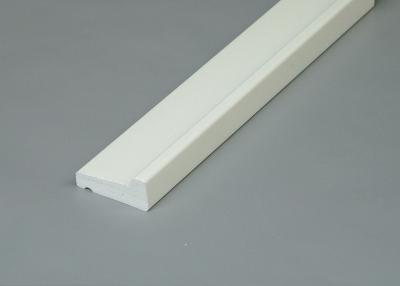 China 12ft Length Drip Cap PVC Decorative Mouldings / PVC Trim Board For Interior for sale