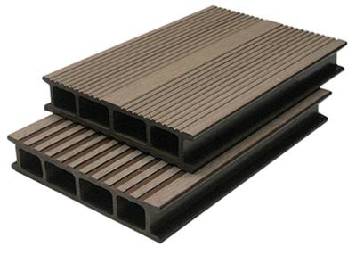 China Anti-Corrosion WPC Composite Decking For Cafe Grooves WPC Decking for sale