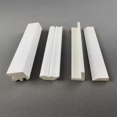 China Decorative Solid WPC Door Frame Trim Moulding / Pvc Extruded Profiles Waterproof for sale