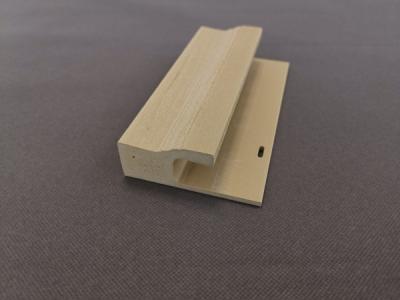 China Waterproof Wood Grain WPC Door Frame / Door Jamb Pvc Profile Extrusion for sale