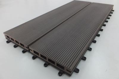 China Waterproof  WPC Composite Woodgrain Decking Boards for Park Garden for sale