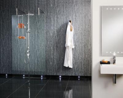China PVC Vinyl Decorative Interior Shower Interlocking Wall Panels for sale