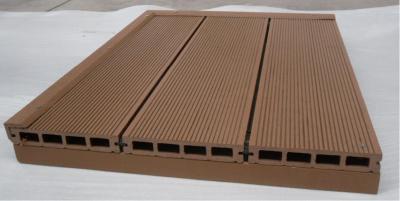 China Hollow WPC Composite Decking / WPC Exterior Laminated Flooring Decking for sale
