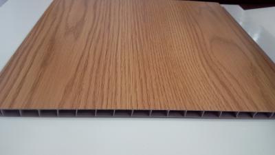China Laminate UPvc Plastic False Wall Panels With Wooden Grain for sale