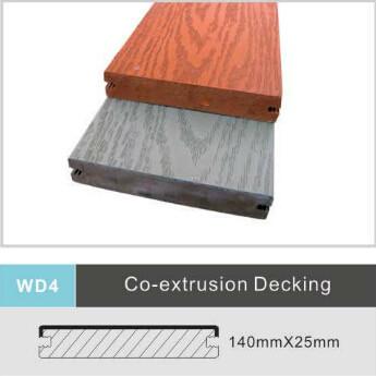 China Foam Composite WPC Decking Flooring 140mm x 25mm Uv Resistance Flooring Boards for sale