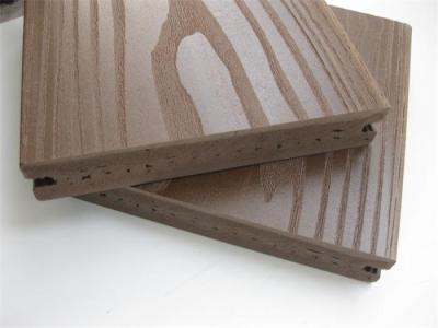 Chine Panneaux de plancher extérieurs de vinyle de PVC de solide avec du café, surface Coextruded d'asa à vendre