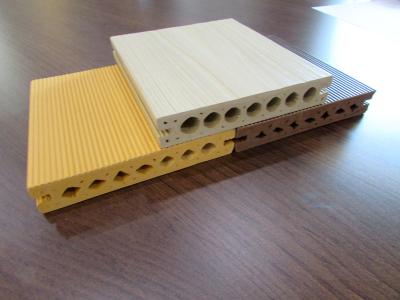 China Moistureproof Hollow WPC Composite Decking Plates Outside Environment for sale