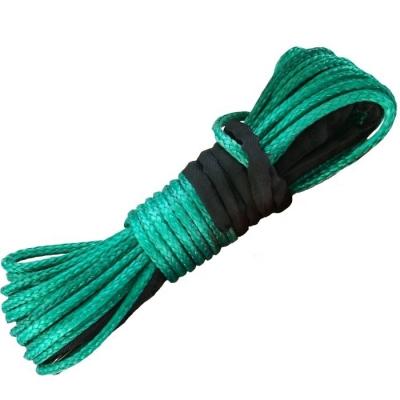China Customized Uhmwpe Rope for Winch Braided Synthetic Fiber Length 30 Support Customized for sale